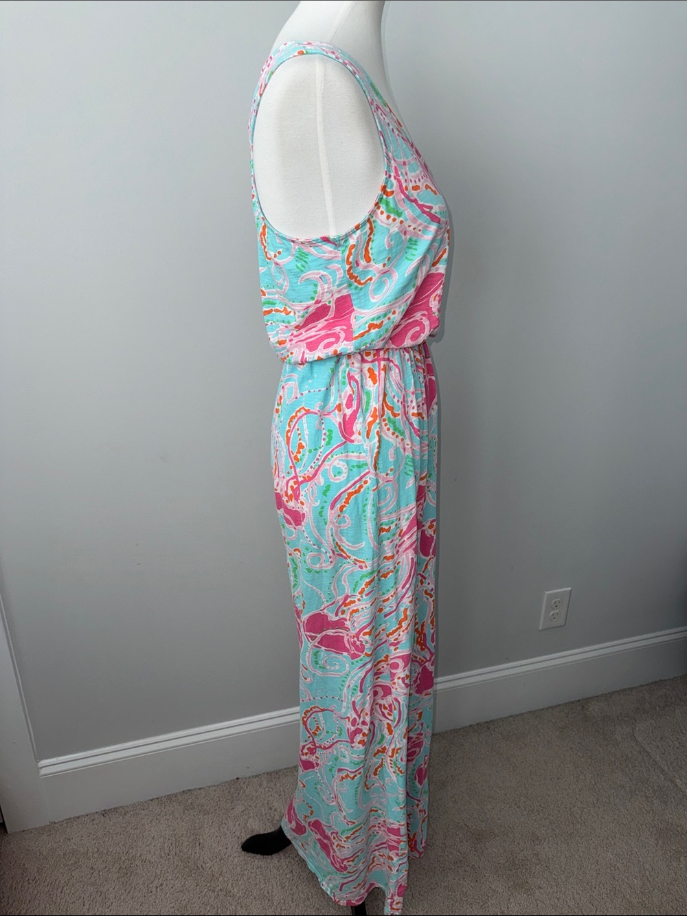 Lilly Pulitzer Jellies Be Jammin Sleeveless Racerback Maxi Dress Women's S - Picture 4 of 6
